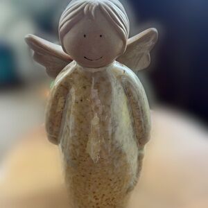 Glazed Pottery Vintage Angel